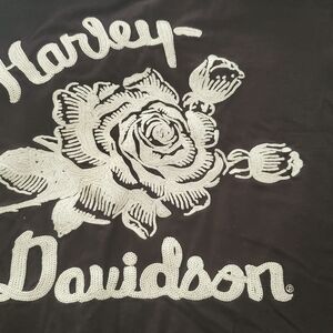 Harley-Davidson Black and White Graphic Tee